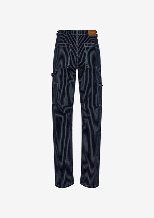 NAVY STRIPED TROUSERS