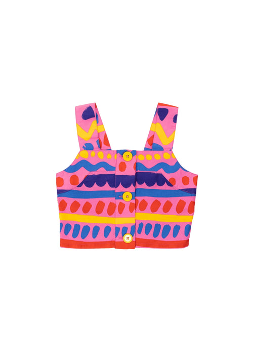 TEEN PINK CROPPED TOP