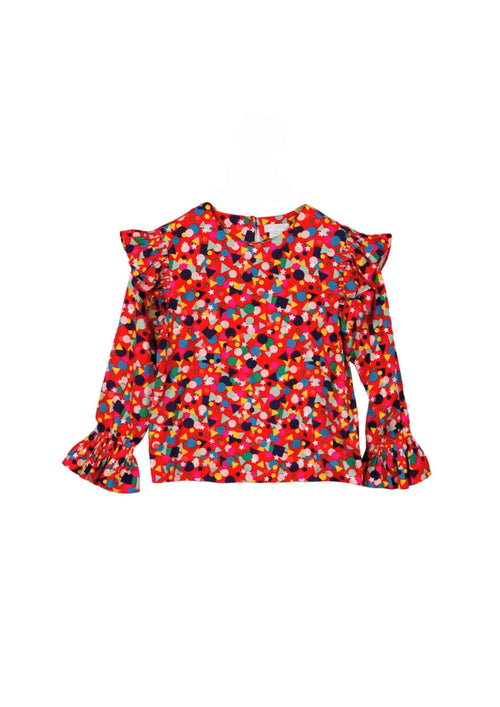 RED KIDS PRINTED TOP