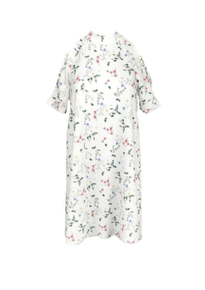 Weißes Blumenkleid
