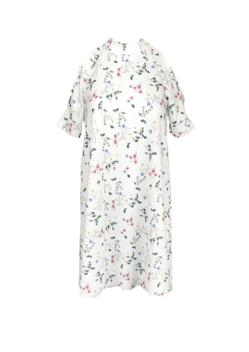 Robe florale blanche