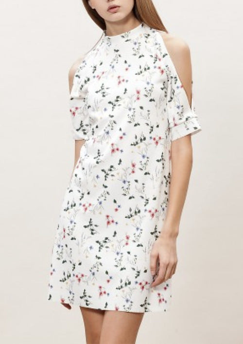 WHITE FLORAL DRESS