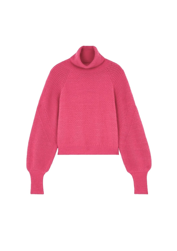 FUCHSIA OVERSIZED PULLOVER