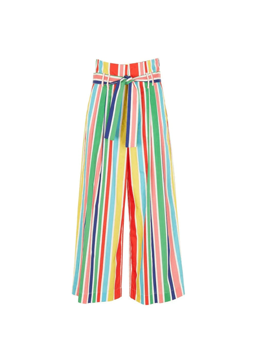 MULTICOLORED STRIPED TROUSERS