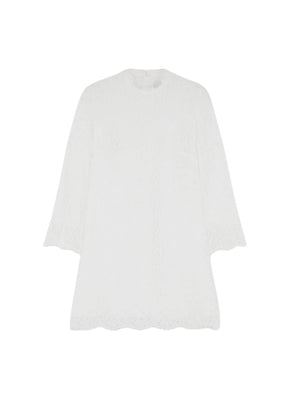 Mini-robe en dentelle blanche