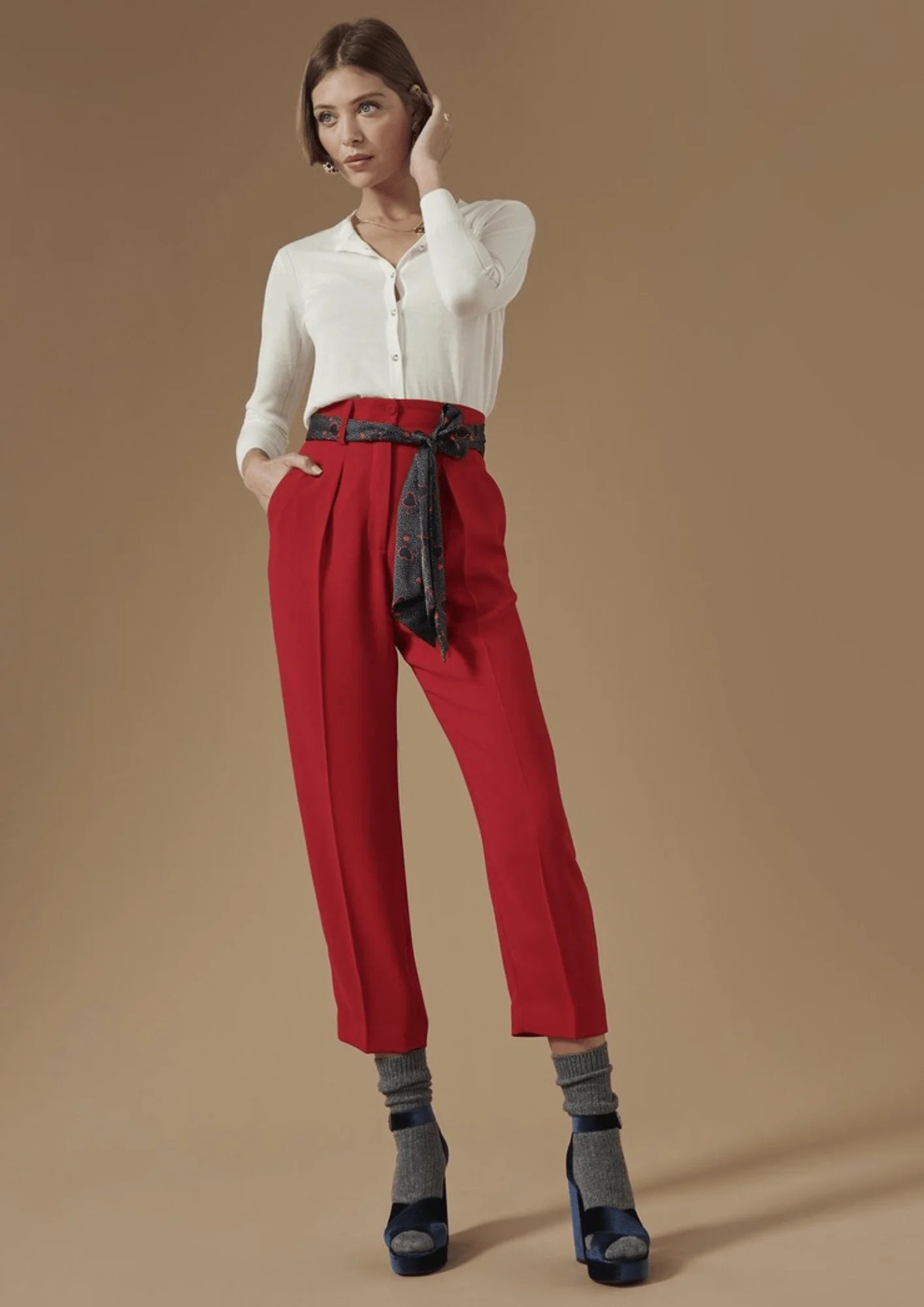 Pantalon de paga rouge