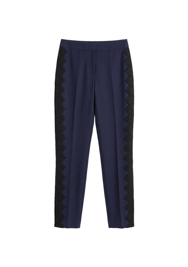 NAVY BLUE LACE TROUSERS