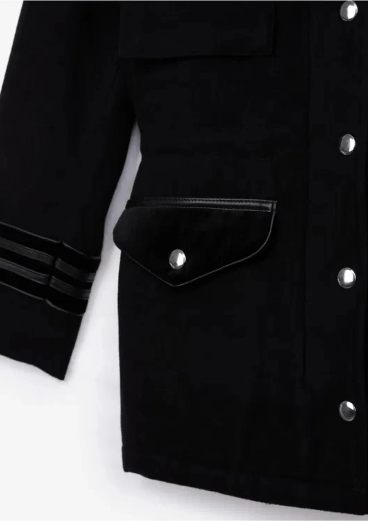 SCHWARZER MILITÄRPARKA