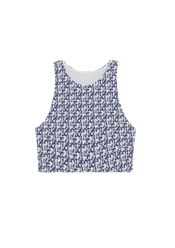 OCEANIA PALM CROPPED TOP