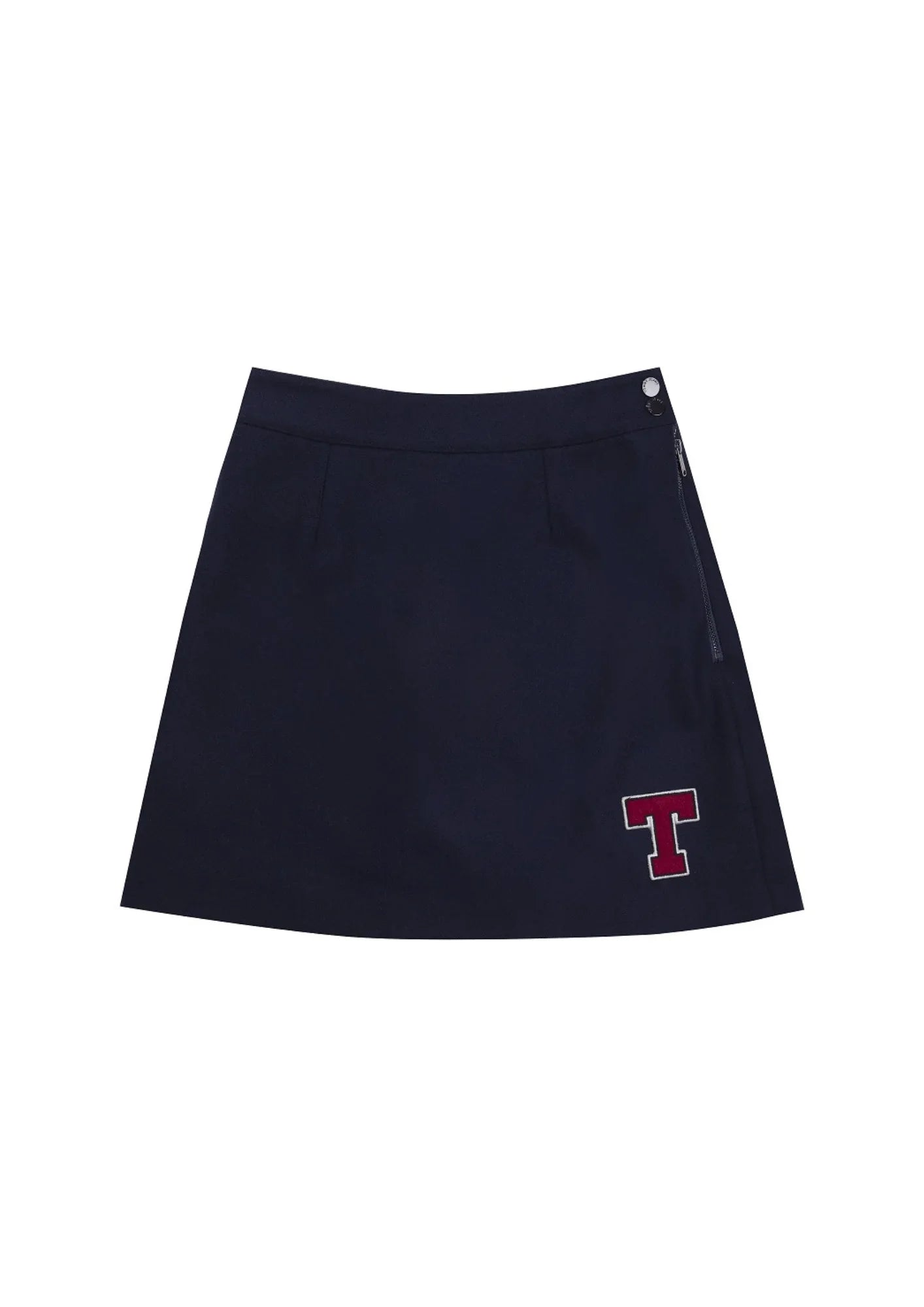 NAVY BLUE A-LINE MINI SKIRT