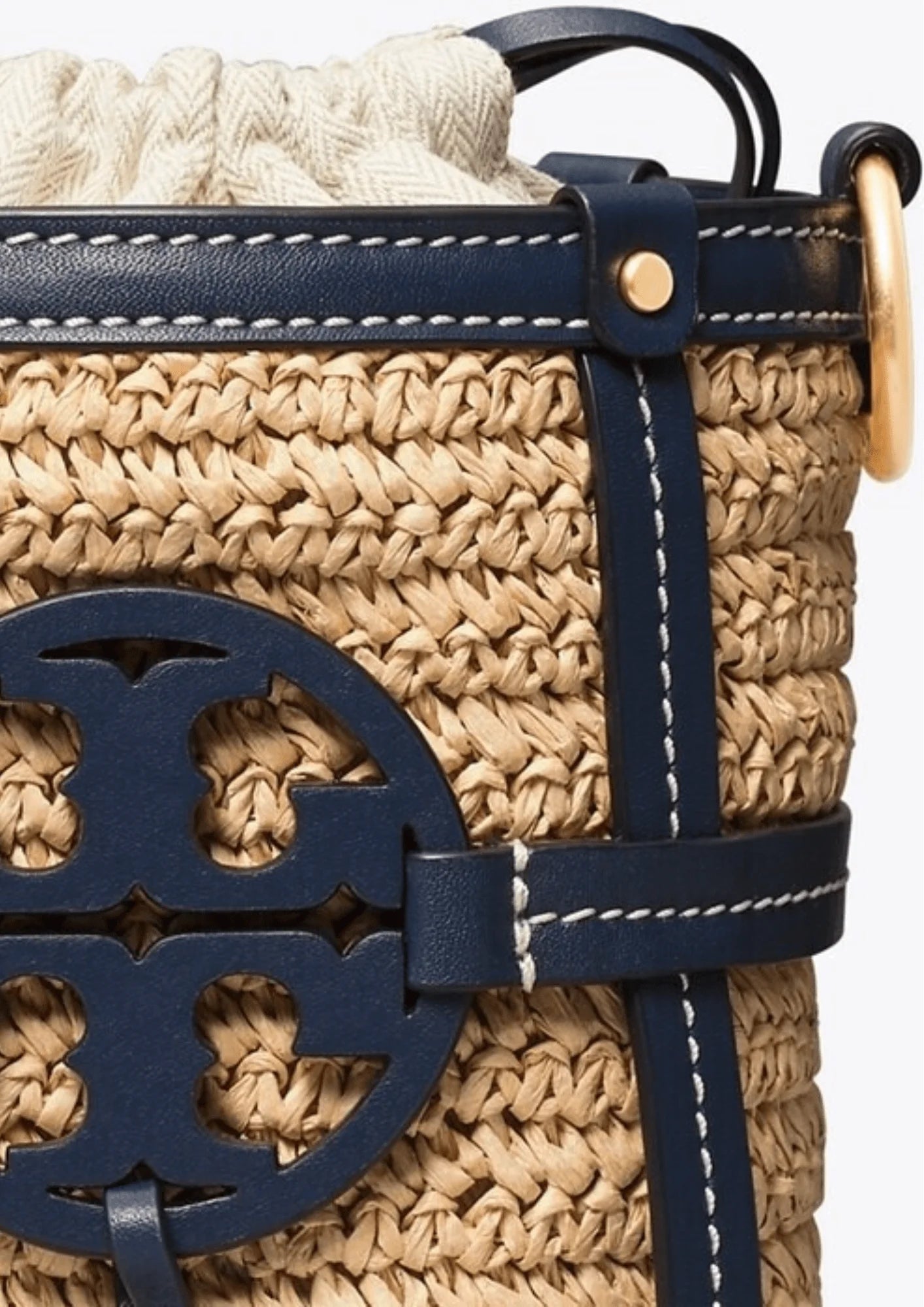 MILLER STRAW MINI BUCKET BAG