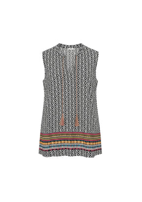 TASSEL GEOMETRIC TANK TOP