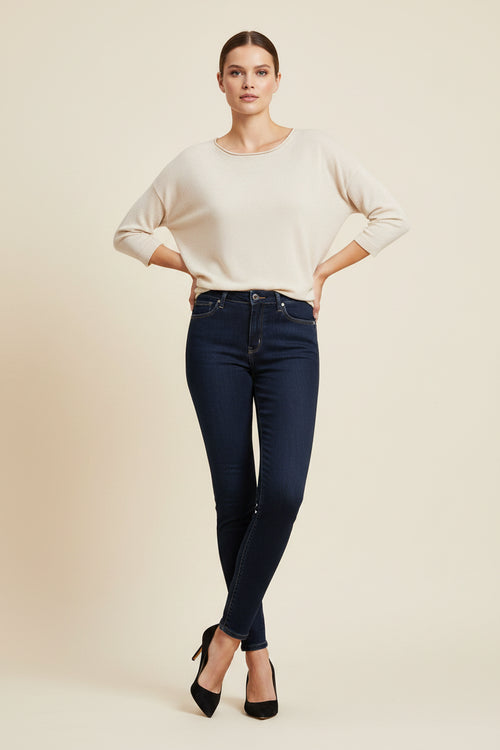 PANTALON EN JEAN COUPE AJUSTÉE