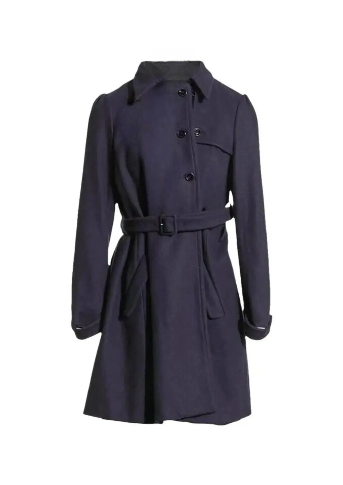 PURPLE WOOL COAT