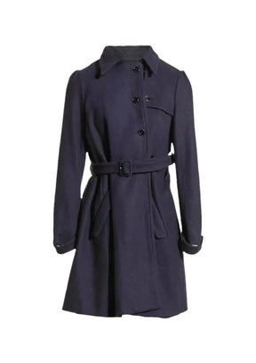 PURPLE WOOL COAT
