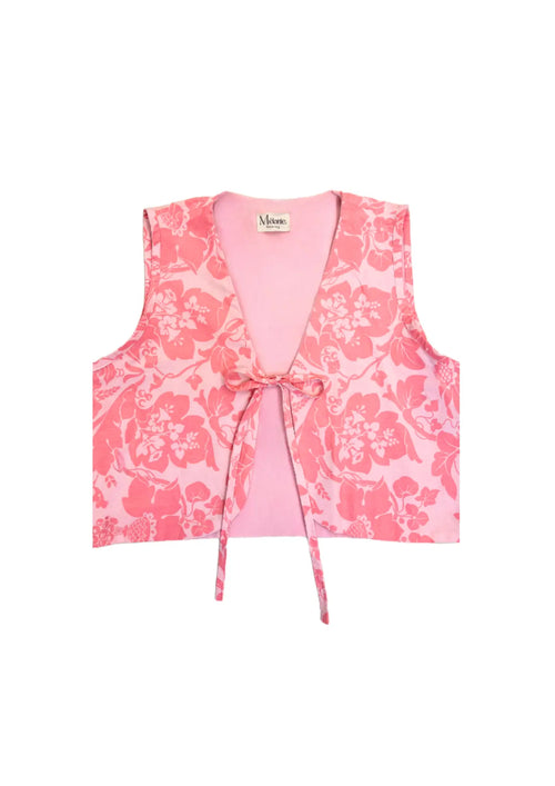 GILET RECYCLÉ ROSE CAMÉLIA