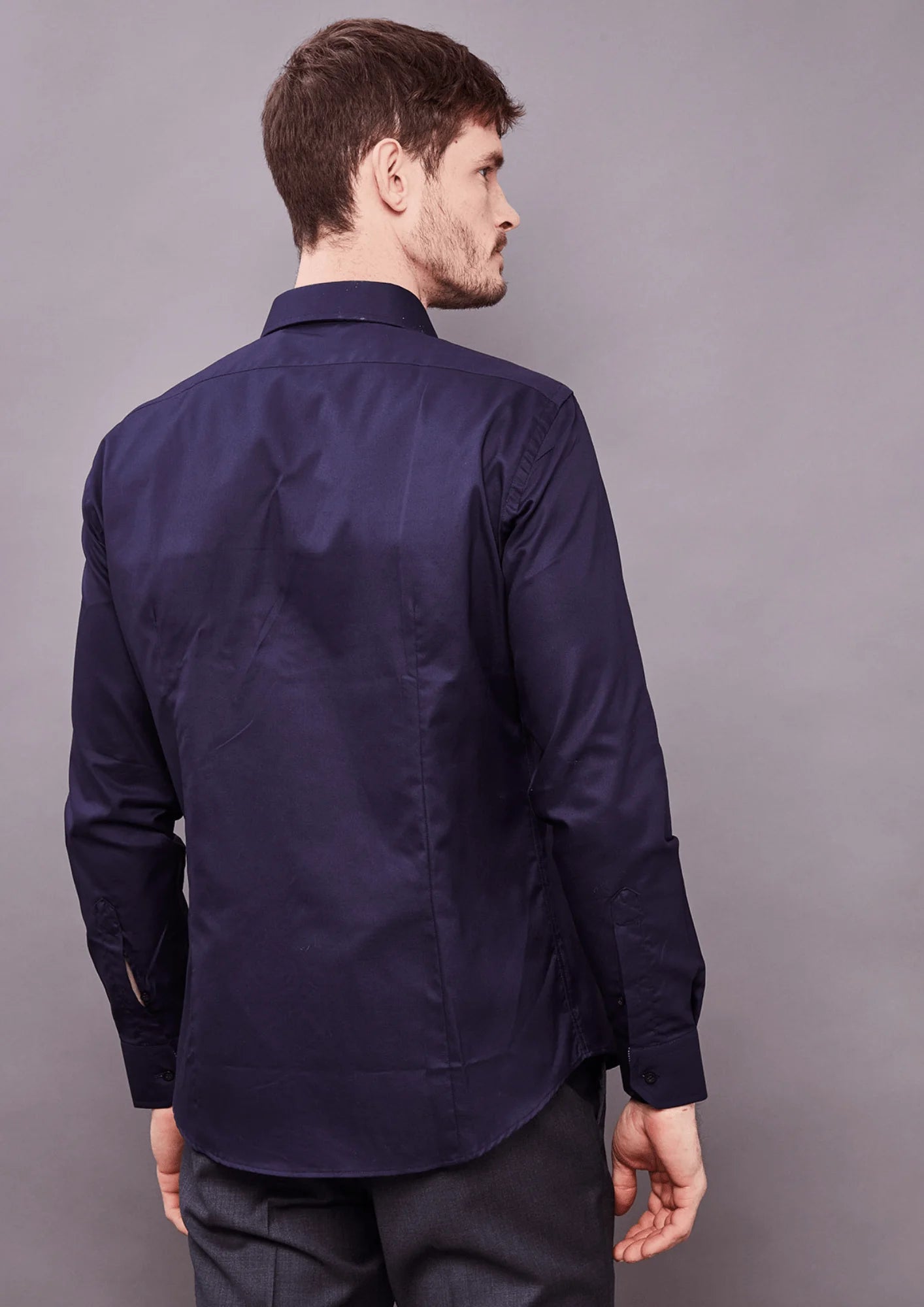 Slim Fit Man Shirt - Bleu foncé