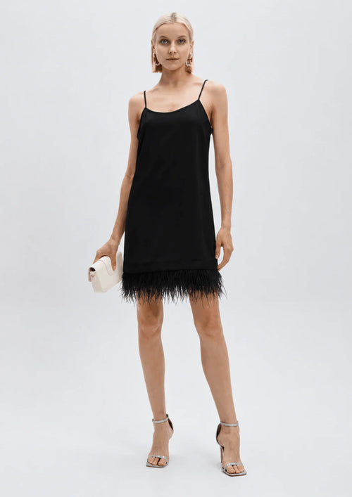 BLACK TWENTIES MINI DRESS