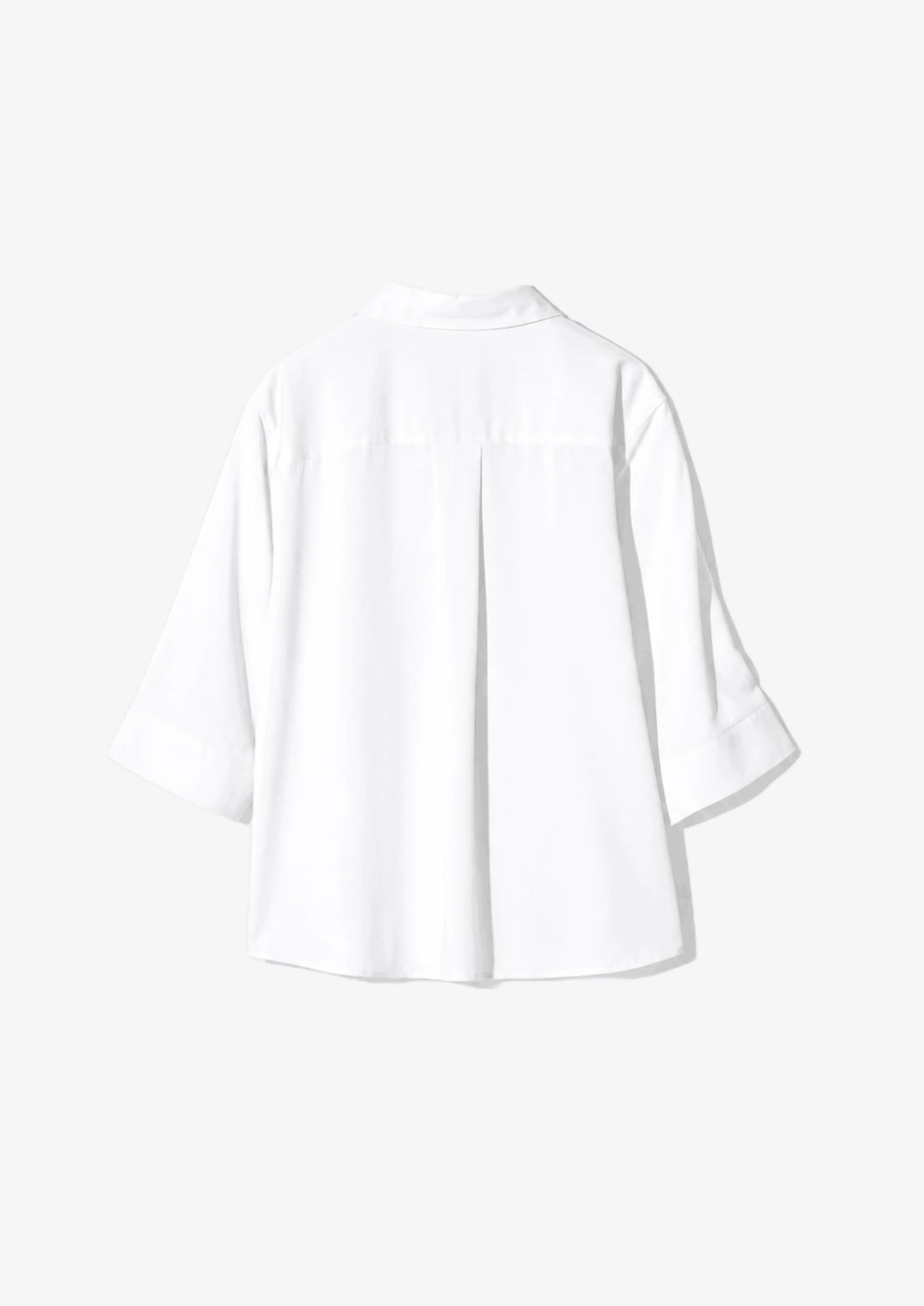 WHITE 3/4 SLEEVES BLOUSE