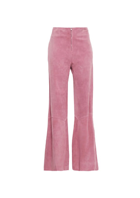 Rosa Wildlederhosen