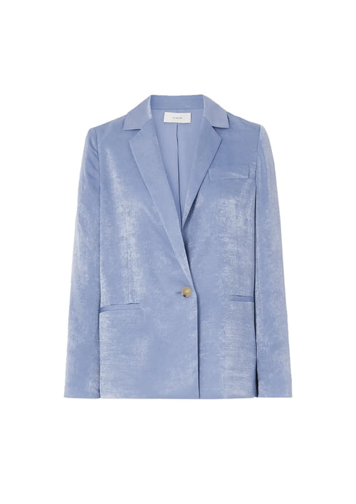 Hellblauer Satinblazer