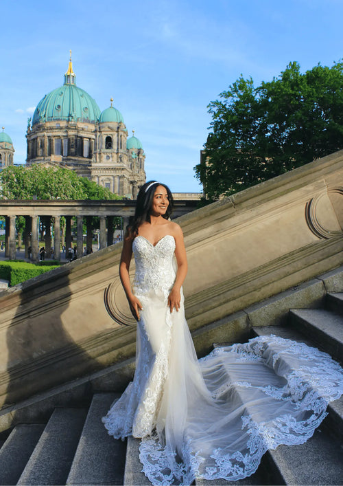 Meerjungfrau Bustier Hochzeitskleid