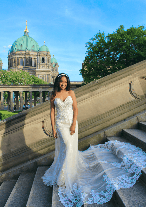 Meerjungfrau Bustier Hochzeitskleid