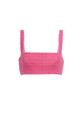 PINK TWEED BRALETTE