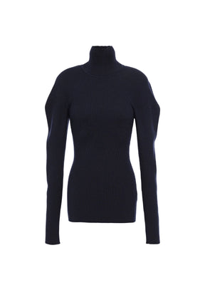 BLACK TURTLENECK SWEATER