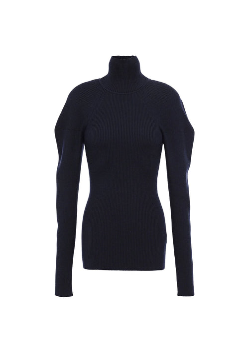 BLACK TURTLENECK SWEATER