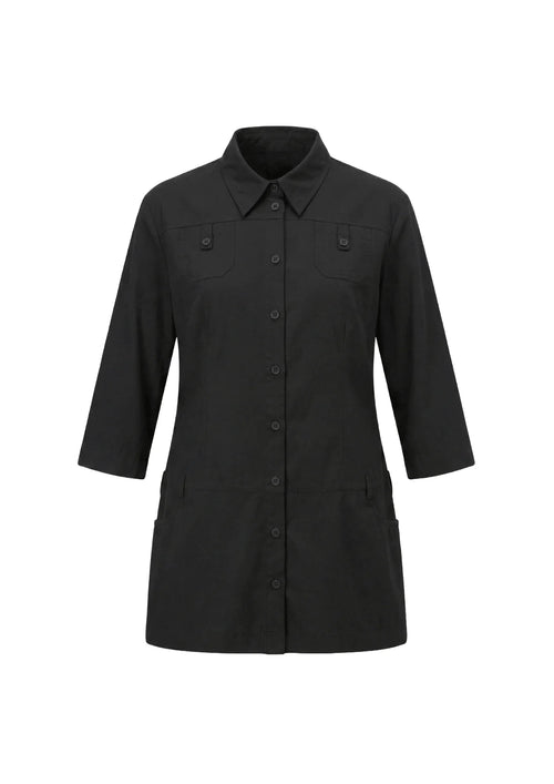 BLACK SHIRT-MINI DRESS