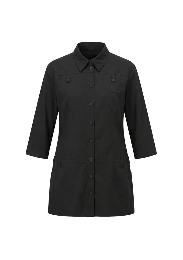 BLACK SHIRT-MINI DRESS