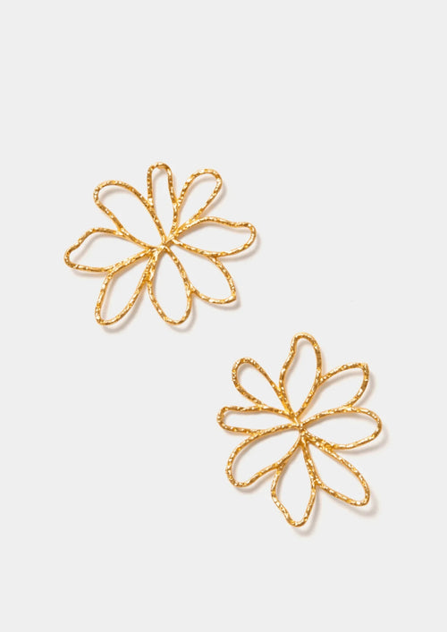 GOLDEN FLORAL EARRINGS