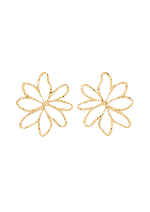 GOLDEN FLORAL EARRINGS