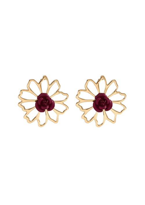 BOUCLES D'OREILLES FLEURS
