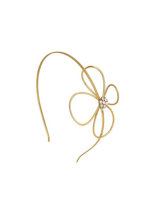 BANDEAU DE TÊTE À FLEURS STRASS XXL