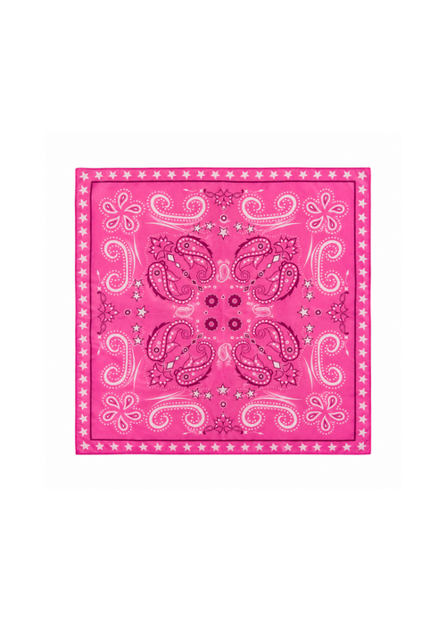 FOULARD CARRÉ ROSE