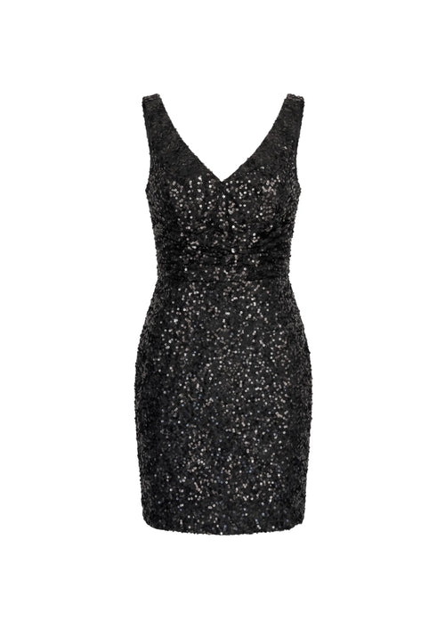 ROBE COURTE À PAILLETTES