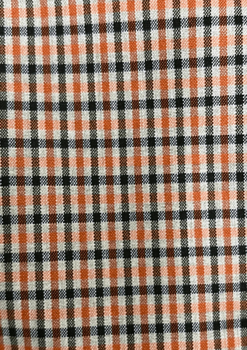 CHECKERED HIGH-WAIST TROUSERS