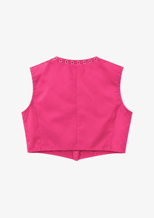 GILET ROSE À ÉTOILES