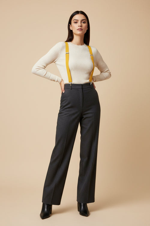 YELLOW STRETCH SUSPENDERS