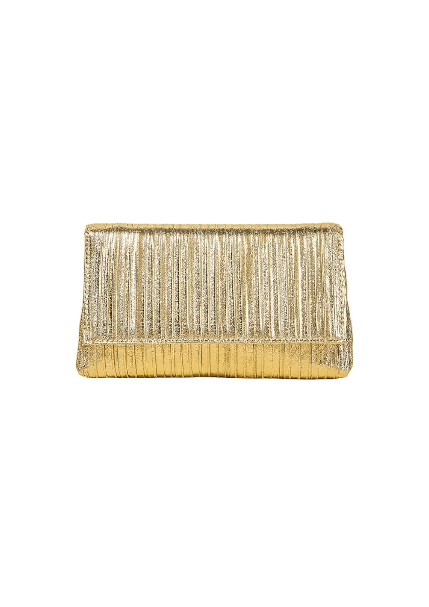 GOLDEN PLEATED SHOULDER BAG