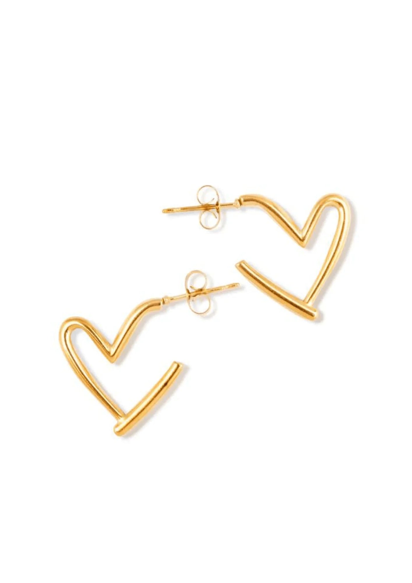 GOLDEN HEART EARRINGS