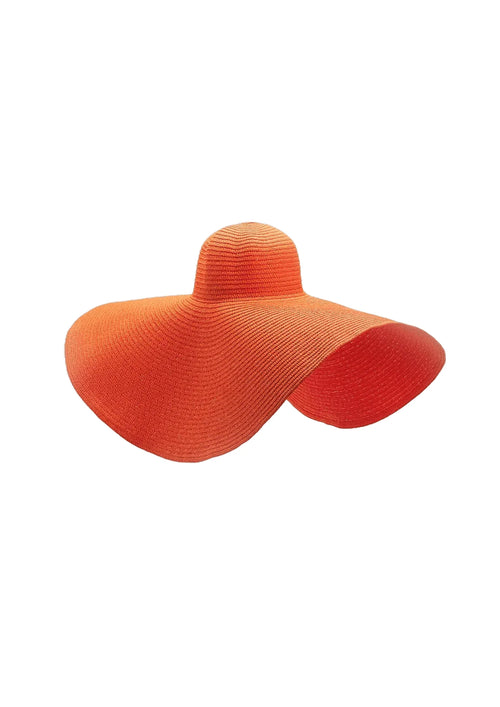 Chapeau de paille orange xxl