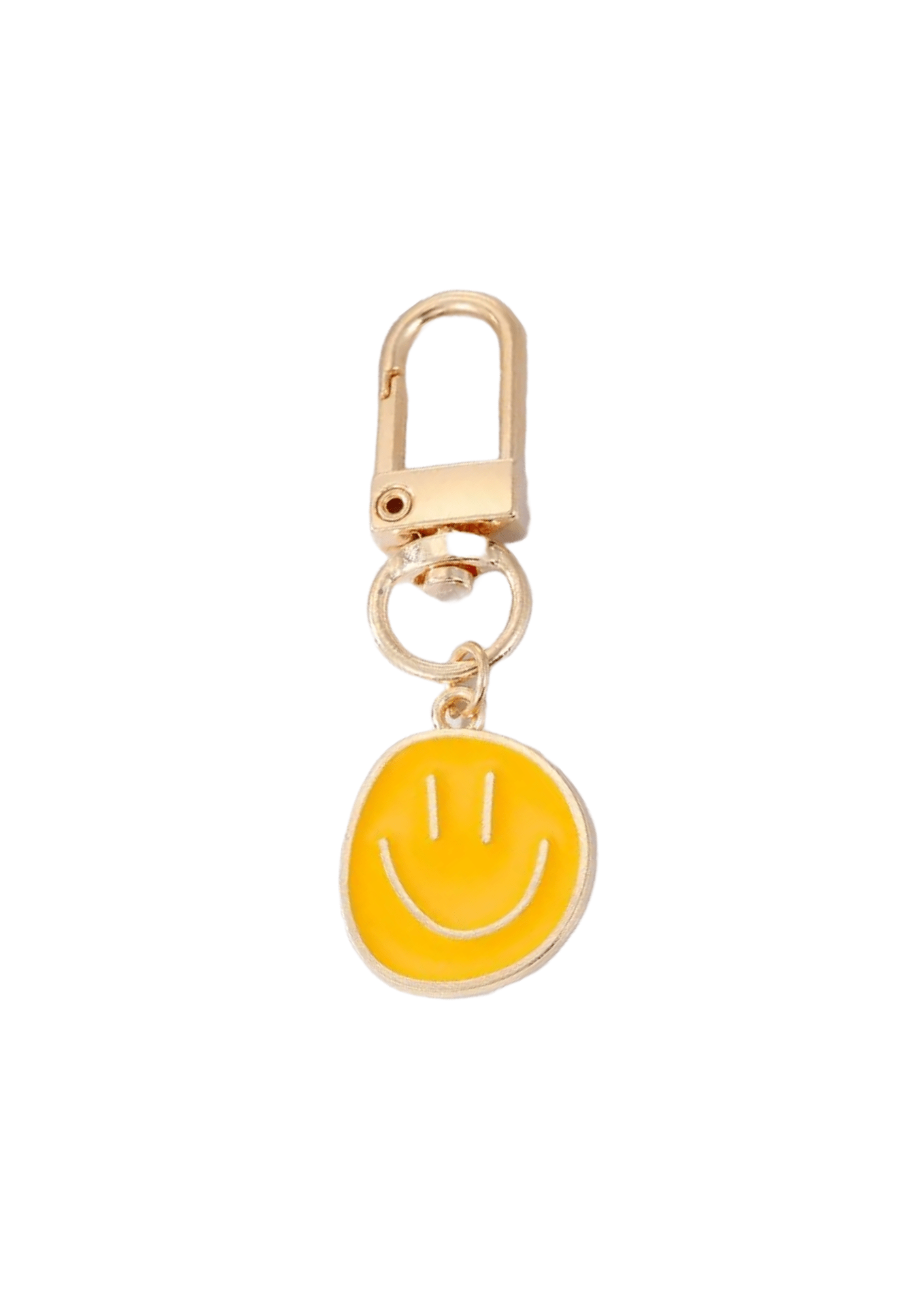 Gelbe Smiley Schlüsselkette