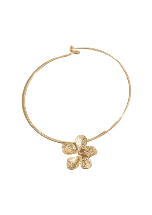 Collier floral doré