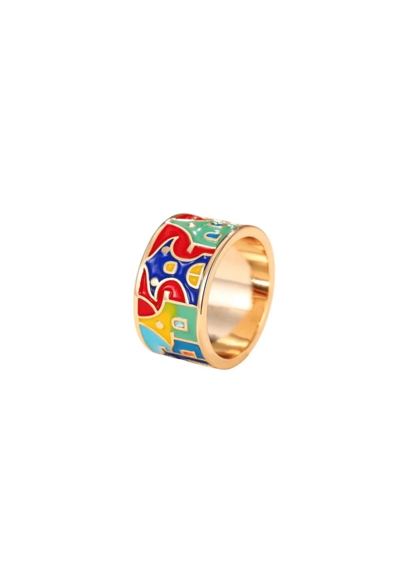 MULTICOLORED WIDE RING