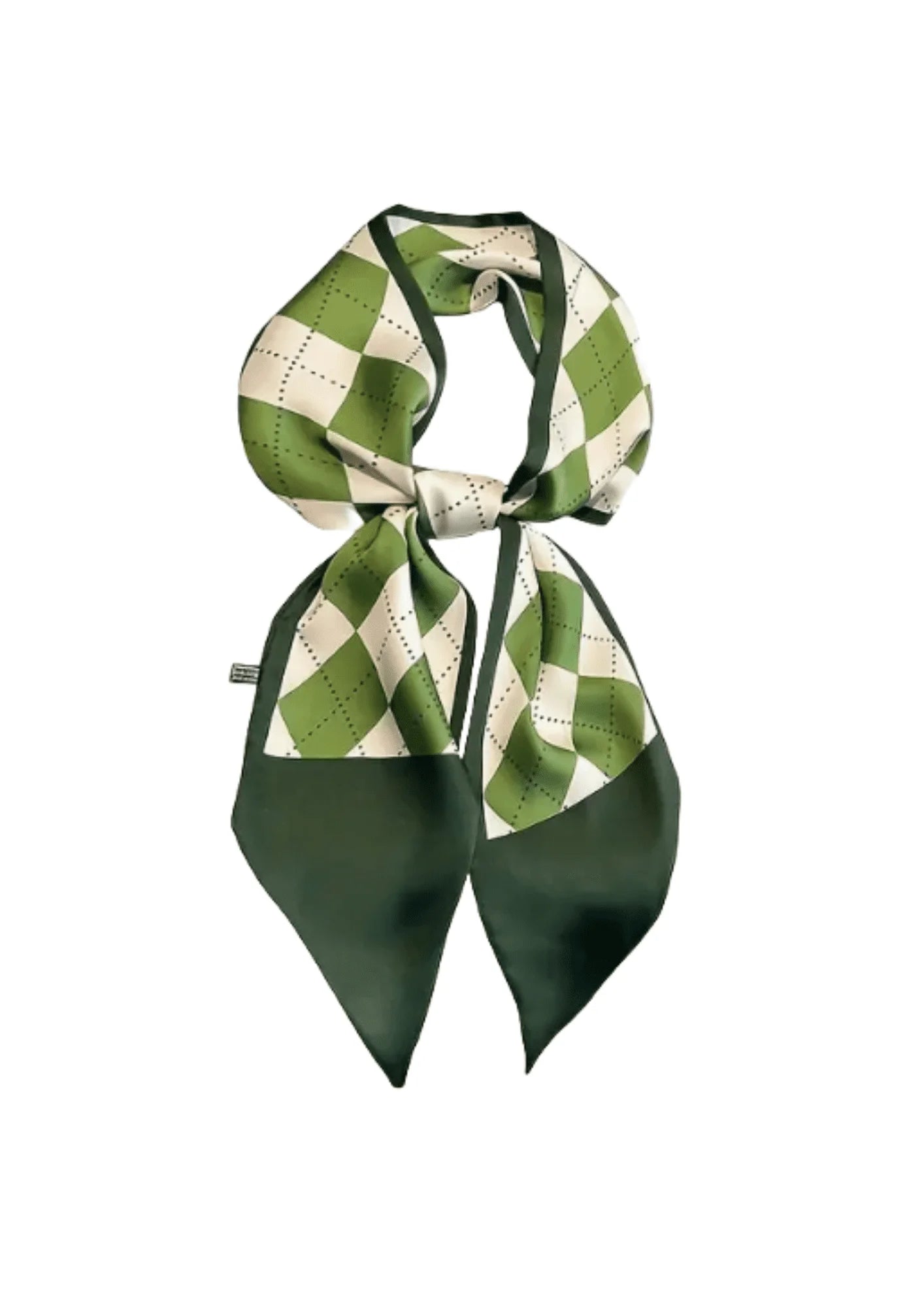 GREEN PRINTED SCARF