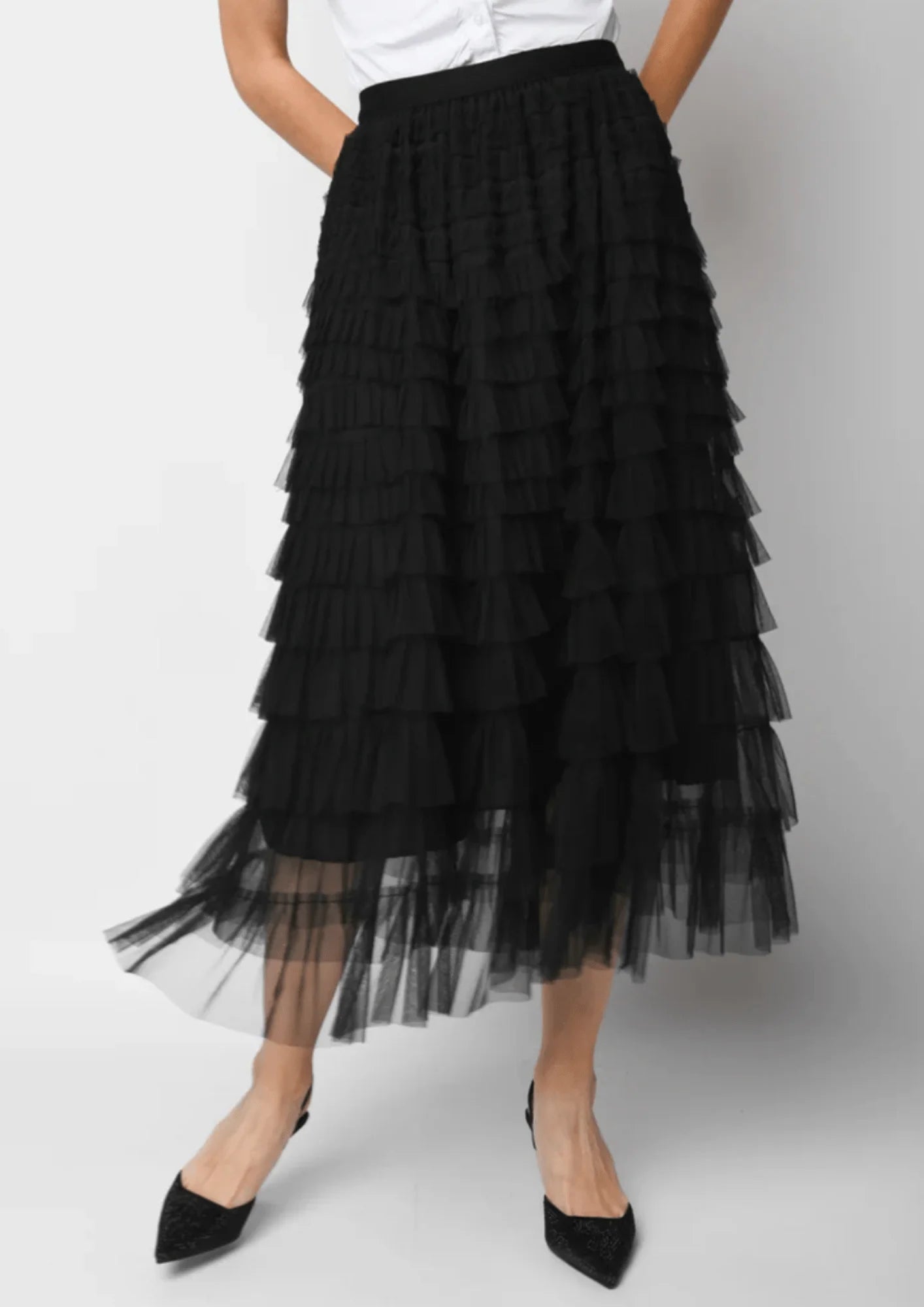 BLACK TULLE SKIRT