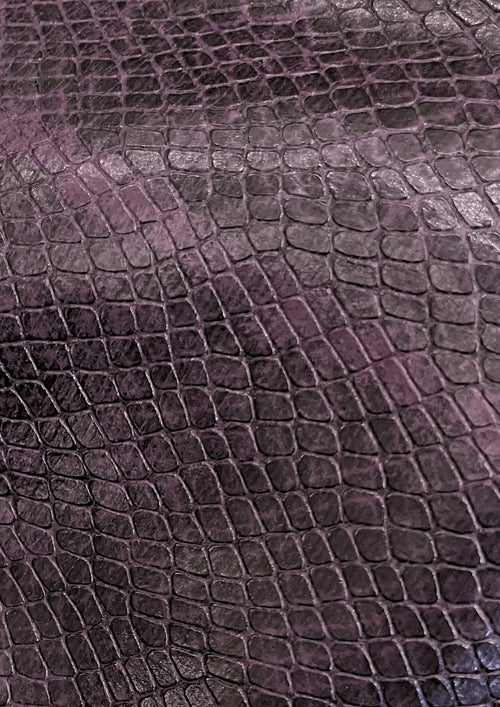 LILA SNAKEPRINT BAGUETTE BAG